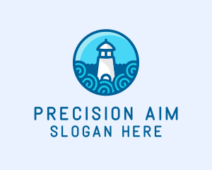 Coastal Marine Lighthouse logo design