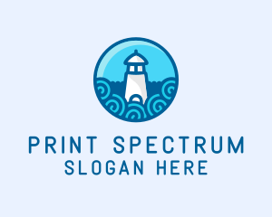 Coastal Marine Lighthouse logo design