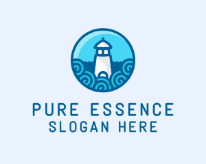 Coastal Marine Lighthouse logo design