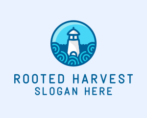 Coastal Marine Lighthouse logo design