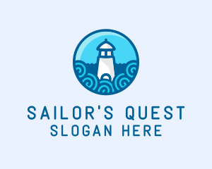 Coastal Marine Lighthouse logo design