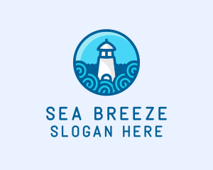 Coastal Marine Lighthouse logo