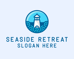 Coastal Marine Lighthouse logo design