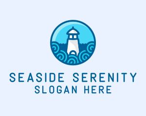 Coastal Marine Lighthouse logo design