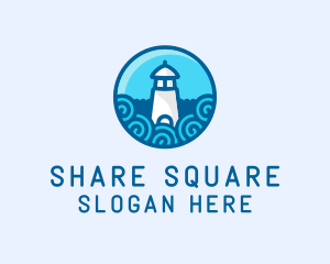 Coastal Marine Lighthouse logo design