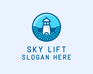 Coastal Marine Lighthouse logo design