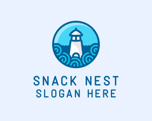 Coastal Marine Lighthouse logo design