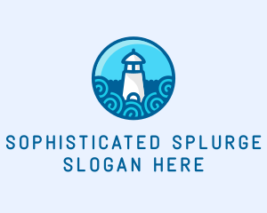 Coastal Marine Lighthouse logo design