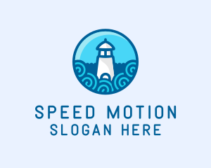 Coastal Marine Lighthouse logo design