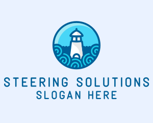 Coastal Marine Lighthouse logo design