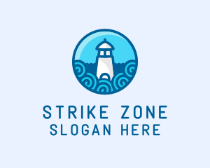 Coastal Marine Lighthouse logo design