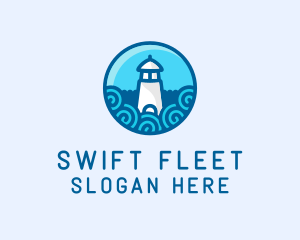 Coastal Marine Lighthouse logo design