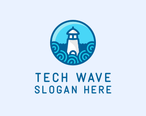 Coastal Marine Lighthouse logo design