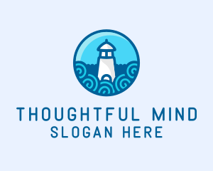 Coastal Marine Lighthouse logo design