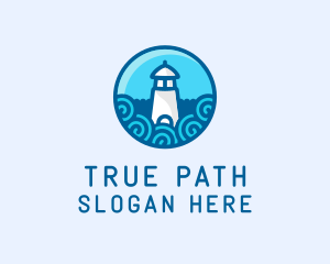 Coastal Marine Lighthouse logo design