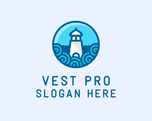 Coastal Marine Lighthouse logo design