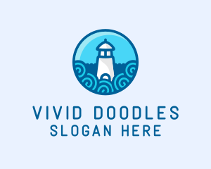 Coastal Marine Lighthouse logo design