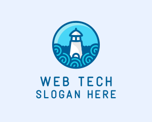 Coastal Marine Lighthouse logo design