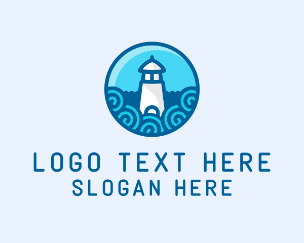 Coastal Marine Lighthouse logo