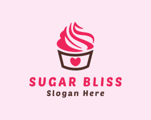 Sweet Heart Cupcake logo design