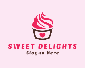 Sweet Heart Cupcake logo design