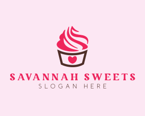 Sweet Heart Cupcake logo design