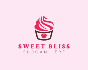 Sweet Heart Cupcake logo design