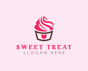 Sweet Heart Cupcake logo design