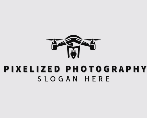 Aerial Drone Rotocraft logo design