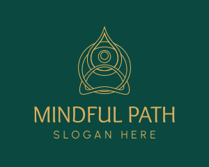 Spiritual Meditation Yoga  logo design