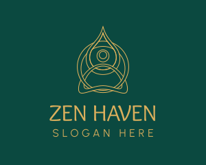 Spiritual Meditation Yoga  logo design