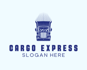 Express Cargo Truck logo design