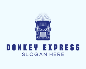 Express Cargo Truck logo design