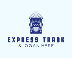 Express Cargo Truck logo design