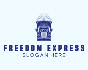 Express Cargo Truck logo design