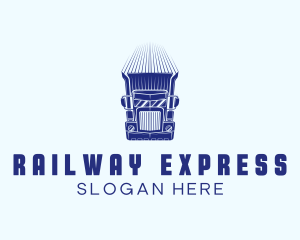 Express Cargo Truck logo design