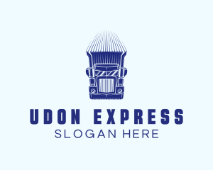 Express Cargo Truck logo design