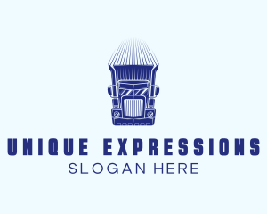 Express Cargo Truck logo design