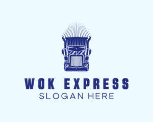 Express Cargo Truck logo design