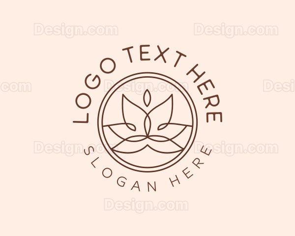 Meditation Lotus Flower Logo