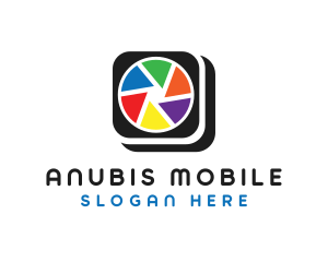 Colorful Camera App logo design