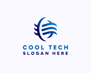 HVAC Exhaust Cooling logo design