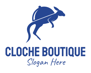 Blue Cloche Kangaroo logo