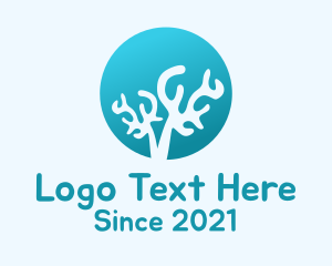 Coral Reef Silhouette  logo