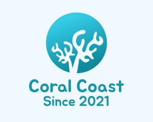 Coral Reef Silhouette  logo