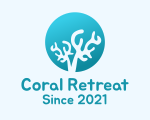 Coral Reef Silhouette  logo