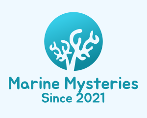 Coral Reef Silhouette  logo design