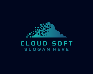 Pixel Cloud Technology logo design