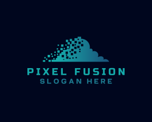 Pixel Cloud Technology logo design