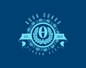 Premium Greek Theta logo design